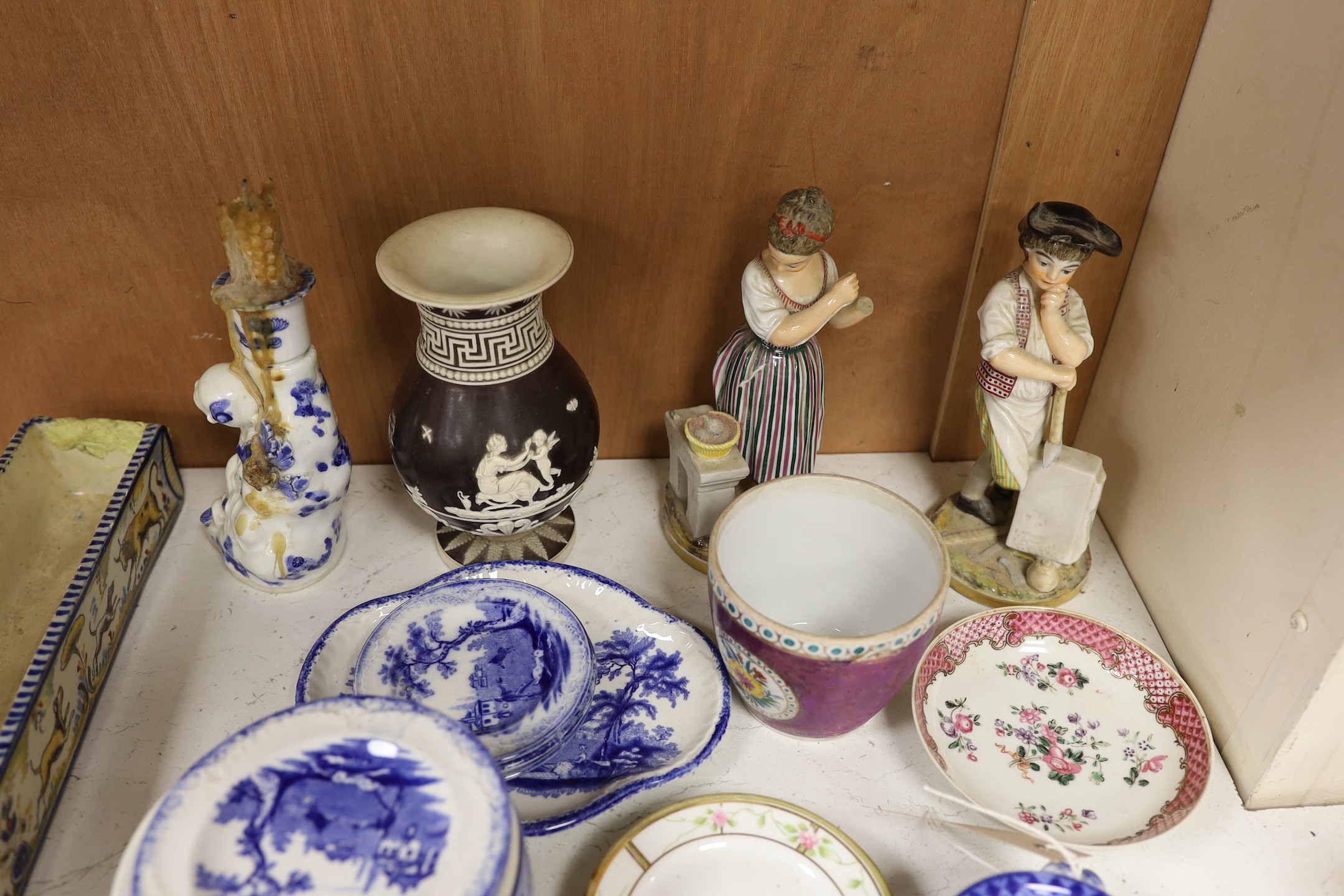 A group of 19th century ceramics including child's pottery
